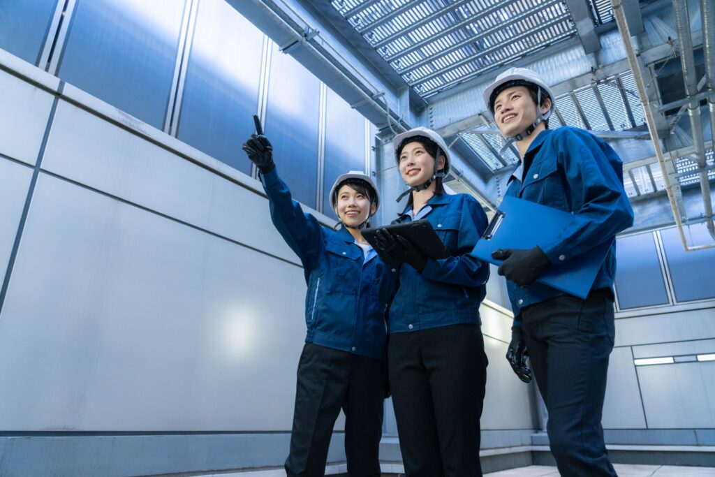 新人の工場見学